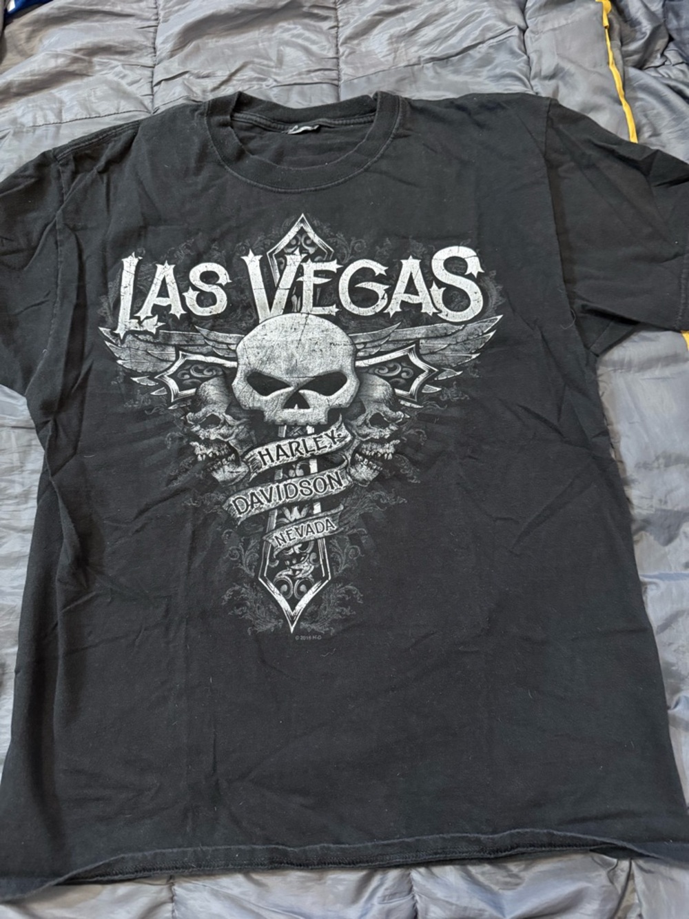 Harley-Davidson Black Las Vegas Skull Graphic Tee